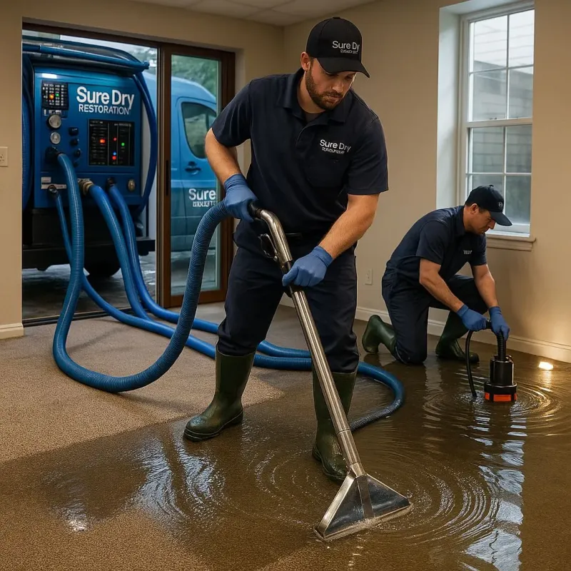 Water Extraction and Removal process in Sherman, TX